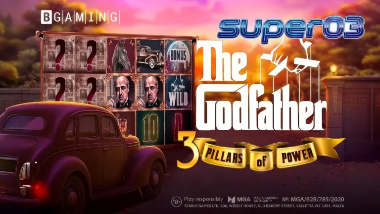 Tampilan visual slot The Godfather: 3 Pillars of Power dari BGaming